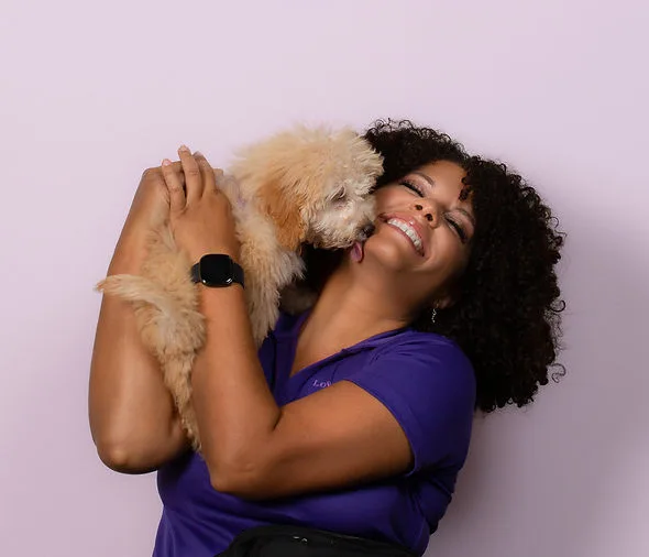 Dog kisses
