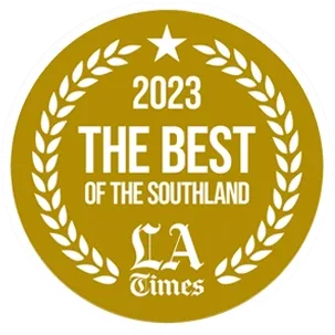 Gold seal with star Award for winning Best Dog Behaviorist in Los Angeles